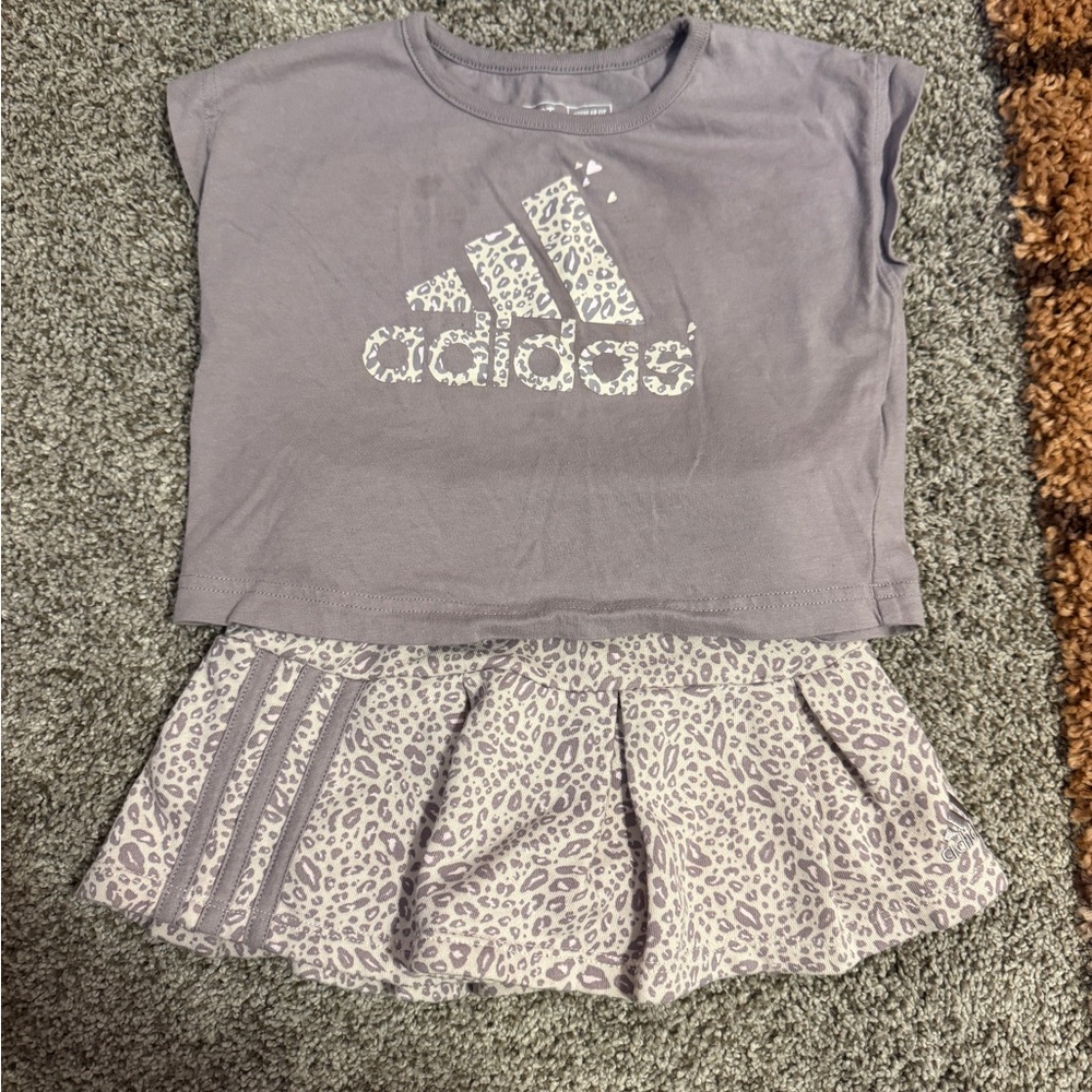 Adidas Kids Lavender Graphic Tee